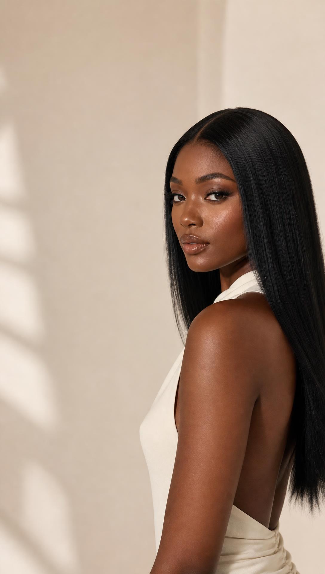 Modelo a usar peruca HD EuroLace Hair